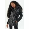 Barbour International Barbour®International Girls Black Cobra Quilted Sweat Jacket