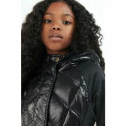 Barbour International Barbour®International Girls Black Cobra Quilted Sweat Jacket -Barbour International Shop unnamed file 1016
