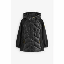 Barbour International Barbour®International Girls Black Cobra Quilted Sweat Jacket -Barbour International Shop unnamed file 1018