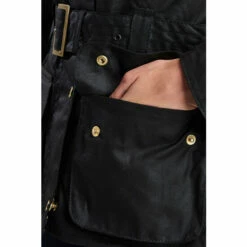 Barbour International Black Waxed Iconic Biker Jacket -Barbour International Shop unnamed file 1097