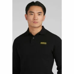 Barbour International Barbour® International Mens Long Sleeve Polo Shirt Navy -Barbour International Shop unnamed file 1125