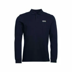 Barbour International Barbour® International Mens Long Sleeve Polo Shirt Navy -Barbour International Shop unnamed file 1131