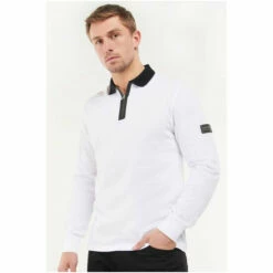 Barbour International Barbour® International Volt Zip White Polo Shirt -Barbour International Shop unnamed file 1165