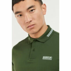 Barbour International Barbour® Green Essential Tipped Polo -Barbour International Shop unnamed file 1225