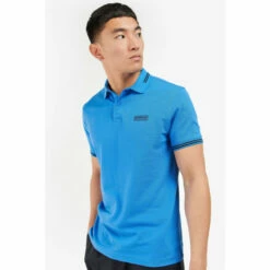 Barbour International Barbour® International Blue Essential Tipped Polo Shirt