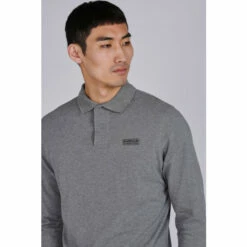Barbour International Barbour® International Grey Long Sleeve Polo Shirt 5 Barbour International Barbour® International Grey Long Sleeve Polo Shirt -Barbour International Shop unnamed file 1245