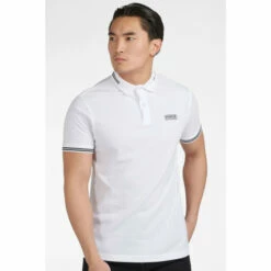 Barbour International Barbour® International Essential Tipped White Polo Shirt
