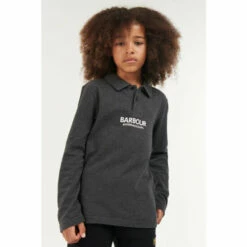Barbour International Barbour® International Boys Grey Formular L/S Polo Shirt
