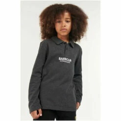 Barbour International Barbour® International Boys Grey Formular L/S Polo Shirt -Barbour International Shop unnamed file 1293