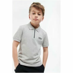 Barbour International Barbour® International Boys Grey Drift Polo Shirt -Barbour International Shop unnamed file 1298