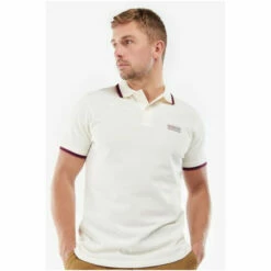 Barbour International Barbour® International Event Tipped Polo Shirt White -Barbour International Shop unnamed file 1324