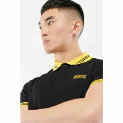 Barbour International Barbour® International Track Polo Shirt Black -Barbour International Shop unnamed file 1335