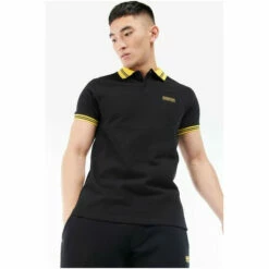 Barbour International Barbour® International Track Polo Shirt Black -Barbour International Shop unnamed file 1339