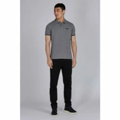Barbour International Barbour® International Grey Essential Tipped Polo Shirt -Barbour International Shop unnamed file 1351