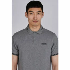 Barbour International Barbour® International Grey Essential Tipped Polo Shirt -Barbour International Shop unnamed file 1352
