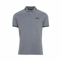 Barbour International Barbour® International Grey Essential Tipped Polo Shirt -Barbour International Shop unnamed file 1354