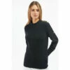 Barbour International Barbour® International Black Button Detail Panorama Jumper