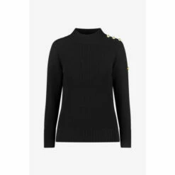 Barbour International Barbour® International Black Button Detail Panorama Jumper -Barbour International Shop unnamed file 1371