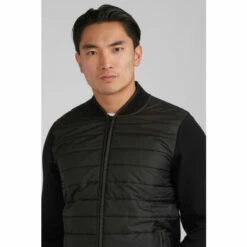 Barbour International Baffle Hybrid Zip Through Jumper Black -Barbour International Shop unnamed file 1388