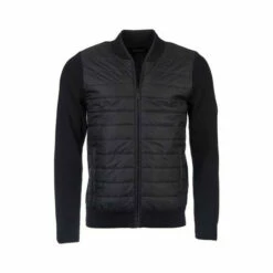 Barbour International Baffle Hybrid Zip Through Jumper Black -Barbour International Shop unnamed file 1393