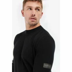 Barbour International Barbour® International Corser Crew-Neck Jumper Black -Barbour International Shop unnamed file 1397