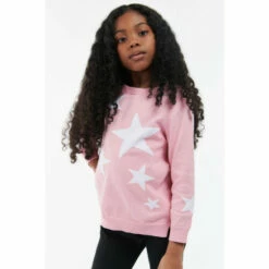Barbour International Barbour® International Girls Pink Monaco Knit Jumper