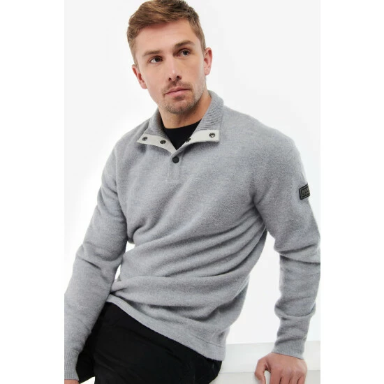 unnamed-file-1435.jpg Barbour International Barbour® International Grey Steele Knit Sweatshirt -Barbour International Shop unnamed file 1435