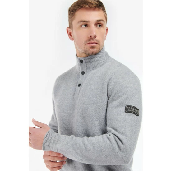 unnamed-file-1436.jpg Barbour International Barbour® International Grey Steele Knit Sweatshirt -Barbour International Shop unnamed file 1436