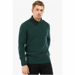 Barbour International Barbour® International Green Shawl Neck Knit Jumper 6 Barbour International Barbour® International Green Shawl Neck Knit Jumper -Barbour International Shop unnamed file 1463