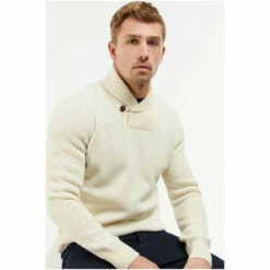 Barbour International Barbour® White Shawl Neck Knit Jumper 7 Barbour International Barbour® White Shawl Neck Knit Jumper -Barbour International Shop unnamed file 1469