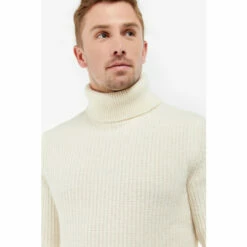 Barbour International Barbour® White Roll Neck Knit Jumper 4 Barbour International Barbour® White Roll Neck Knit Jumper -Barbour International Shop unnamed file 1472