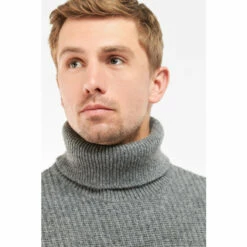 Barbour International Barbour® International Grey Roll Neck Knit Sweatshirt 5 Barbour International Barbour® International Grey Roll Neck Knit Sweatshirt -Barbour International Shop unnamed file 1477