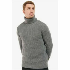 Barbour International Barbour® International Grey Roll Neck Knit Sweatshirt 7 Barbour International Barbour® International Grey Roll Neck Knit Sweatshirt -Barbour International Shop unnamed file 1479