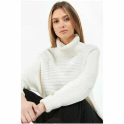 Barbour International Barbour® International Ribbed Roll Neck Cabalen Jumper White -Barbour International Shop unnamed file 1489
