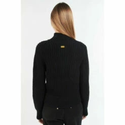 Barbour International Chunky Knit Zip Neck Gardia Black Jumper -Barbour International Shop unnamed file 1491