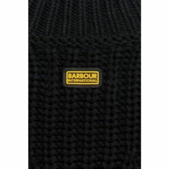 Barbour International Chunky Knit Zip Neck Gardia Black Jumper -Barbour International Shop unnamed file 1494