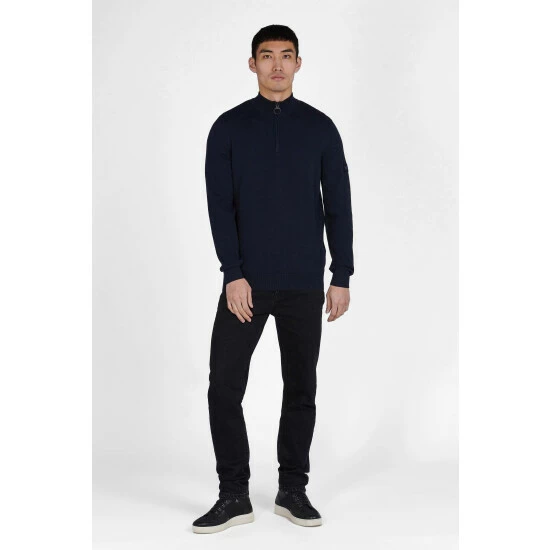 unnamed-file-1499.jpg Barbour International Barbour® International Blue Cotton Half Zip Knit Sweater -Barbour International Shop unnamed file 1499