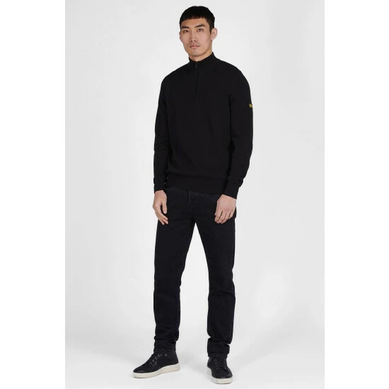 unnamed-file-1506.jpg Barbour International Barbour® International Cotton Half Zip Knit Black Sweater -Barbour International Shop unnamed file 1506