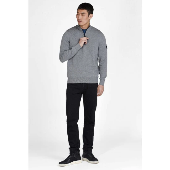 unnamed-file-1514.jpg Barbour International Barbour® International Grey Cotton Half Zip Knit Sweater -Barbour International Shop unnamed file 1514