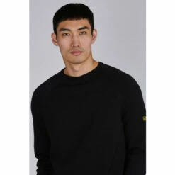 Barbour International Barbour® International Cotton Crew Knit Black Jumper 5 Barbour International Barbour® International Cotton Crew Knit Black Jumper -Barbour International Shop unnamed file 1539