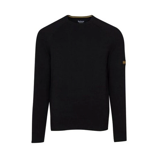 unnamed-file-1543.jpg Barbour International Barbour® International Cotton Crew Knit Black Jumper -Barbour International Shop unnamed file 1543