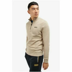 Barbour International Barbour® International Half Zip Sweater Grey -Barbour International Shop unnamed file 1572