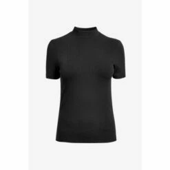 Barbour International Black Stretch Roll Neck Cable Top -Barbour International Shop unnamed file 1598