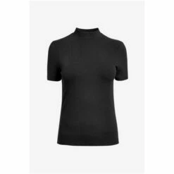 Barbour International Black Stretch Roll Neck Cable Top -Barbour International Shop unnamed file 1599