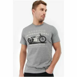 Barbour International Barbour® International Grey Alter Graphic T-Shirt -Barbour International Shop unnamed file 1645