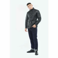 Barbour International Barbour® International Duke Waxed Jacket Olive Green -Barbour International Shop unnamed file 167