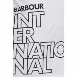 Barbour International Barbour® International Boys Outline Logo White T-Shirt -Barbour International Shop unnamed file 1689