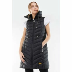 Barbour International Barbour® International Lightweight Quilted Longline Cayman Gilet Pink