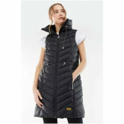 Barbour International Barbour® International Lightweight Quilted Longline Cayman Gilet Pink -Barbour International Shop unnamed file 1738