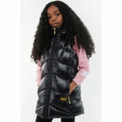 Barbour International Barbour® International Girls Black Rafaela Gilet -Barbour International Shop unnamed file 1778